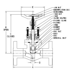 1 1/2" 473 VOGT FLG GLOBE     