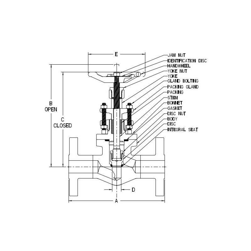 1 1/2" 473 VOGT FLG GLOBE     