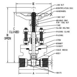 1 1/2" SW15111 1500# VOGT GATE