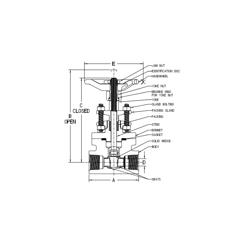 1 1/2" SW15111 1500# VOGT GATE