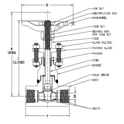 1" SW2801 VOGT GATE VALVE     