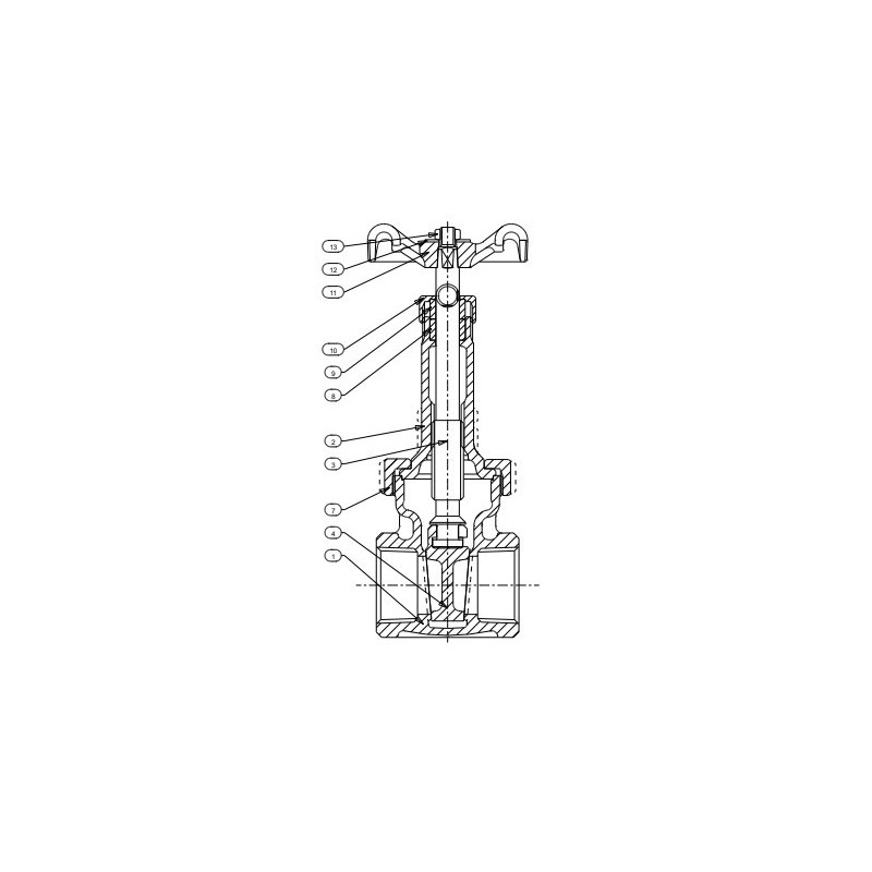 1 1/4" B-120 STOCKHAM GATE VAL