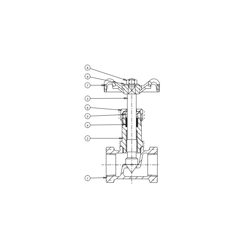1/8" B-64 STOCKHAM GLOBE VALVE