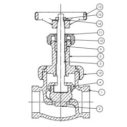 1/4" B-74 STOCKHAM GLOBE VALVE