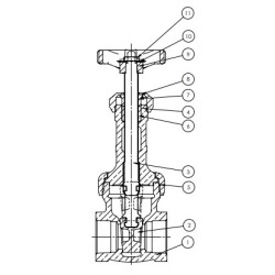 2" B-144 STOCKHAM GATE VALVE  