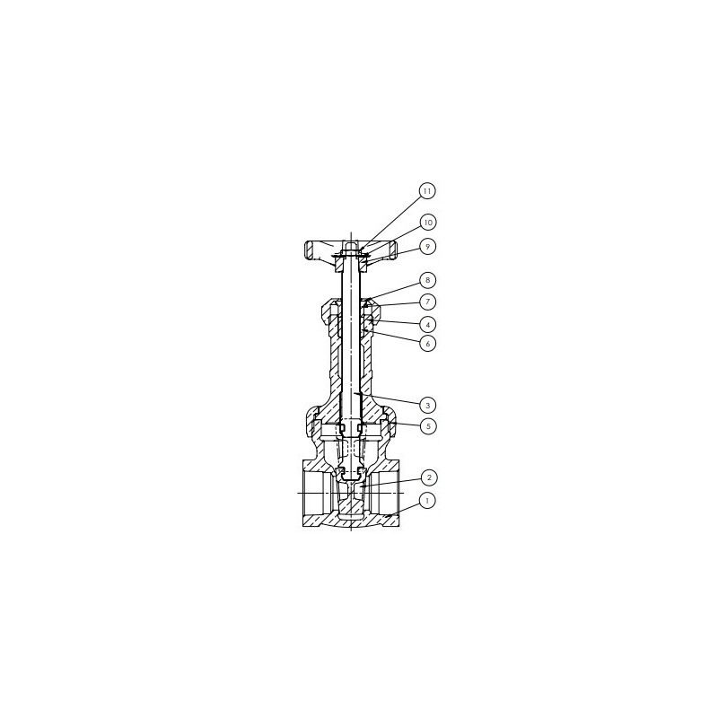 3/4" B-144 STOCKHAM GATE VALVE