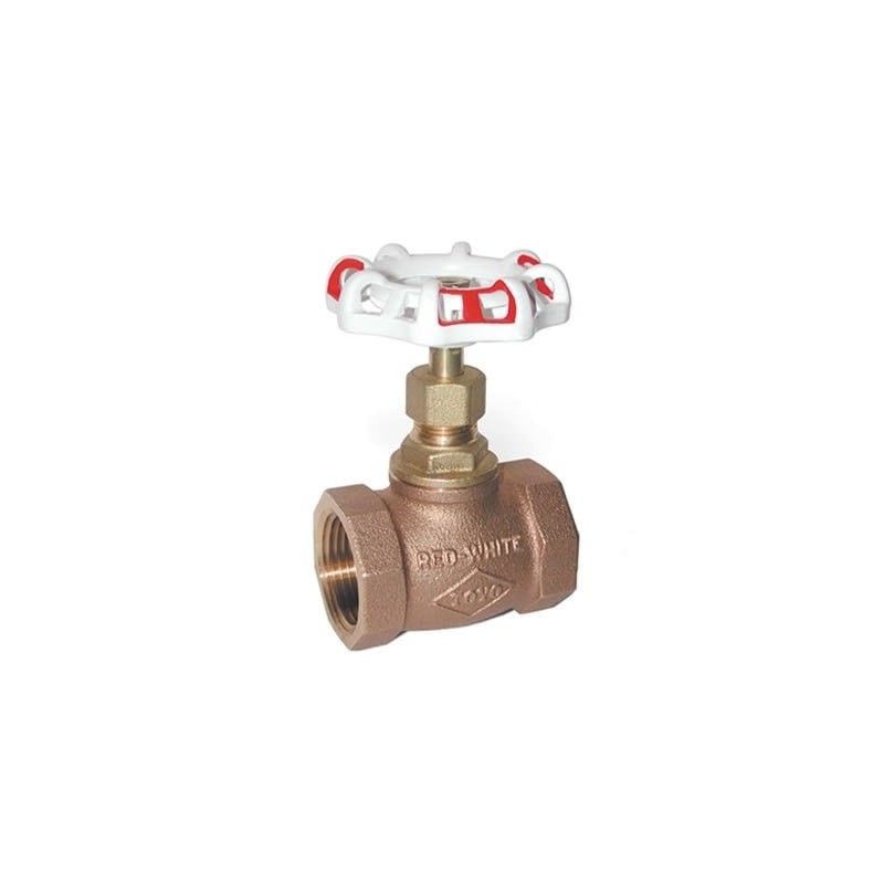 1 1/2" 210 RED-WHITE THRD GLOB