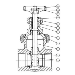 1" B-147 STOCKHAM GATE VALVE  