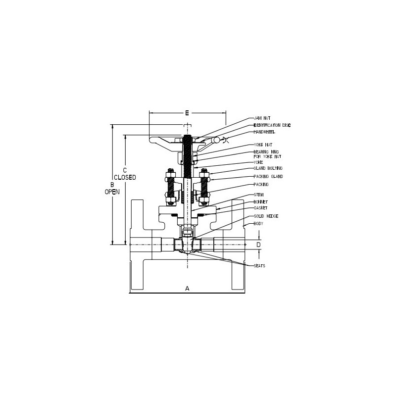 3" 353 VOGT FLG GATE VALVE    