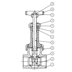 1/4" B-145 STOCKHAM 300# GATE 