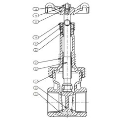 2" B-105 STOCKHAM 125# GATE VA