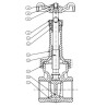 1/2" B-120 STOCKHAM GATE VALVE