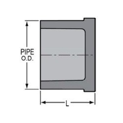 2 1/2" PVC 80 SOC PLUG        