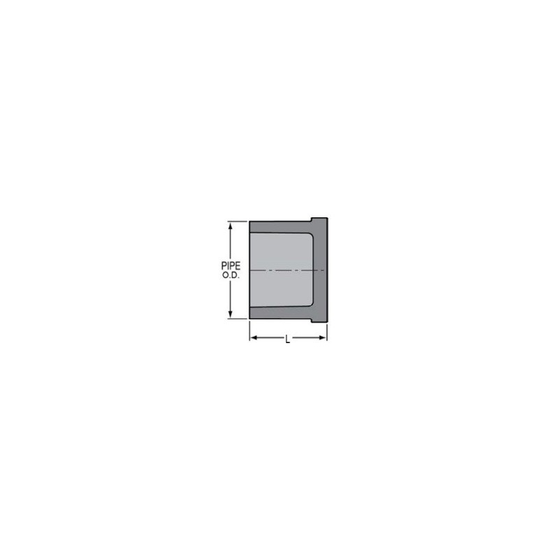 2 1/2" PVC 80 SOC PLUG        