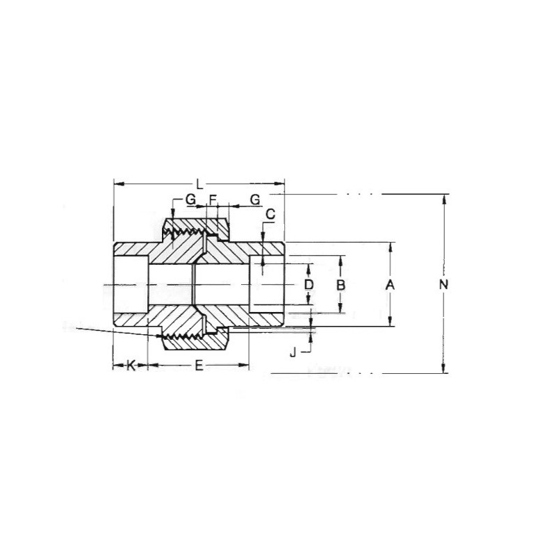 1/4" 304L 3M SOC UNION        