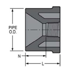 3 X 1 1/4 PVC 40 SXT BUSH     