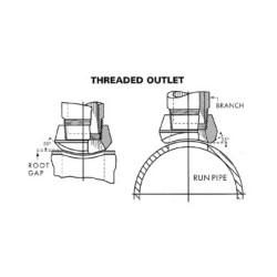 36 - 1 X 3/4 3M 304 THRD-O-LET