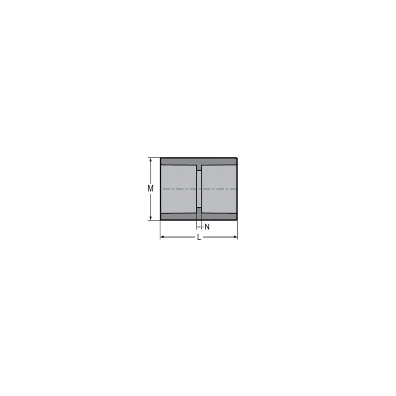 1" PVC 80 SOC CPLG            