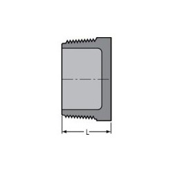 4" PVC 80 THRD PLUG           