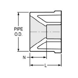 6 X 3 PVC 40 SOC BUSH         