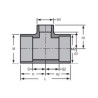 1 X 3/4 PVC 80 SOC TEE        