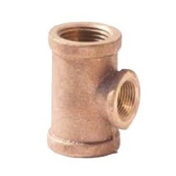 1 1/2 X 1 STD BRASS TEE       
