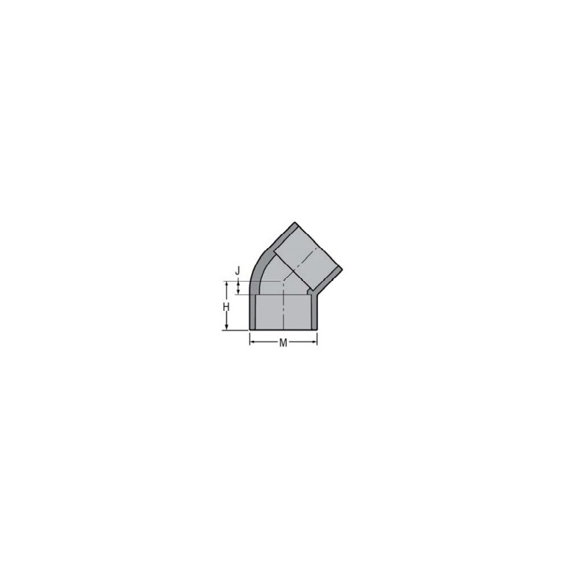1/2" CPVC THRD 45             