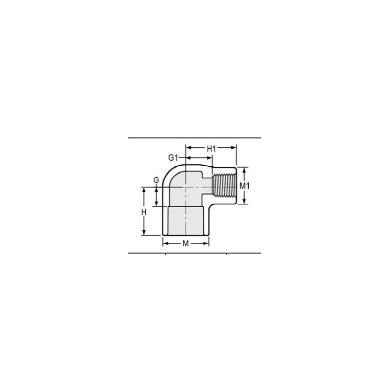3/4 X 1/2 PVC 40 SXT 90       