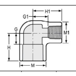 1 1/2 X 1 PVC 40 SXT 90       