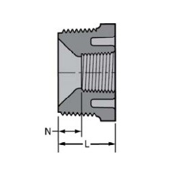 1/2 X 1/4 PVC 80 THRD BUSH    