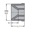 1/2 X 1/4 CPVC SOC BUSH       