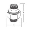 3/4" #3006 WATTS DIEL UNION   