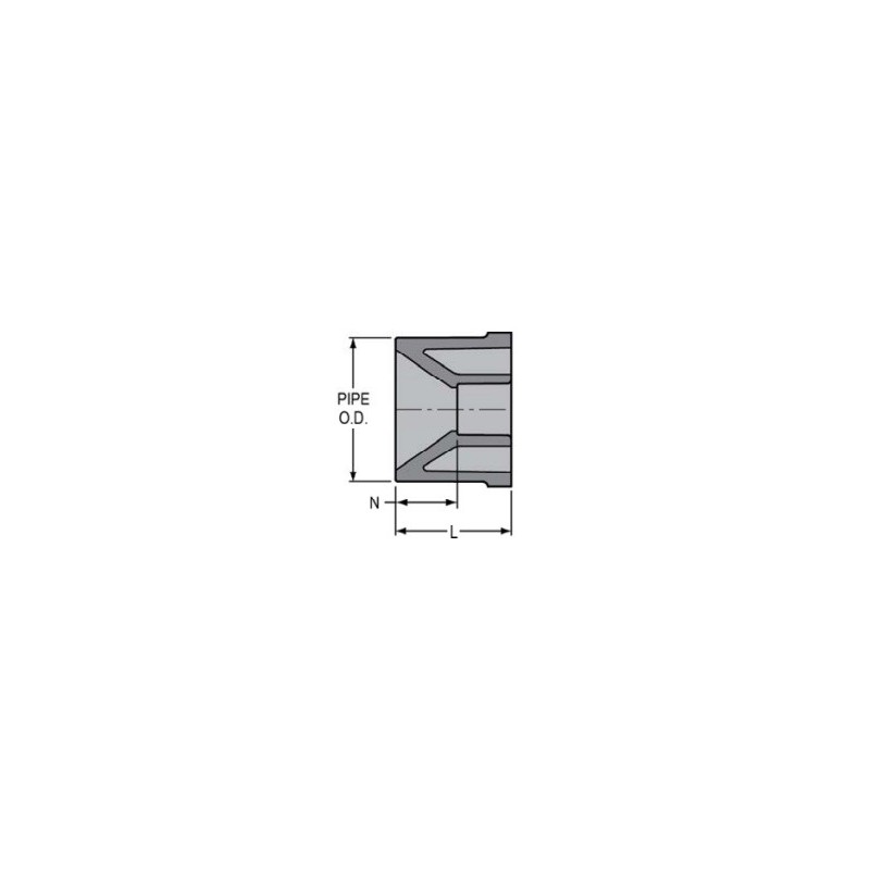 8 X 4 PVC 80 SOC BUSH         