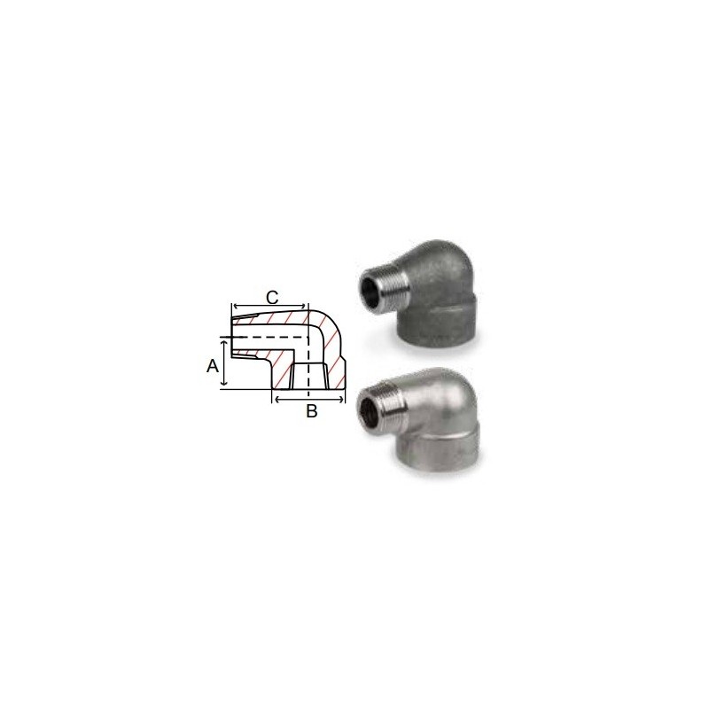 1/8" FS 3000# THRD ST 90 IMP  