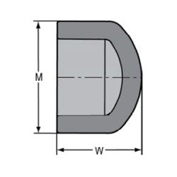2 1/2" PVC 80 SOC CAP         