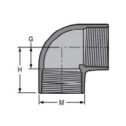 3/4" CPVC THRD 90             