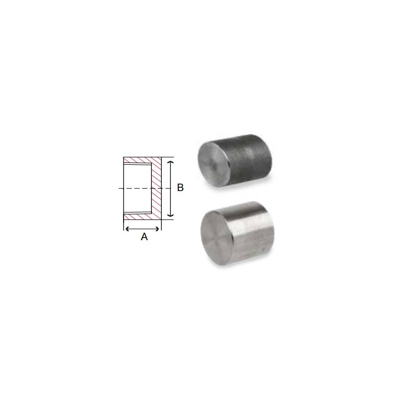 1/2" FS 3000# THRD CAP IMPORT 