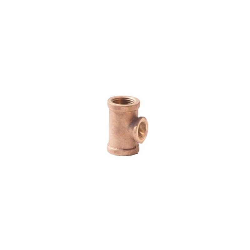 1 1/4 X 1 STD BRASS TEE       