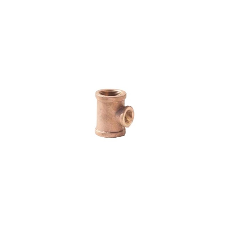 1/2 X 1/4 BRASS RDCR TEE IMP  