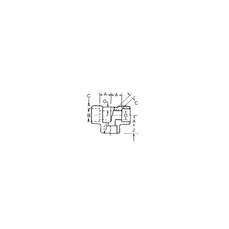 1/2" 316L 3M SOC TEE          