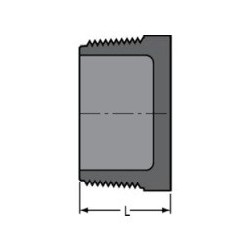 4" PVC 40 THRD PLUG           