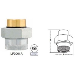 1" LF3001A WATTS DIEL UNION   