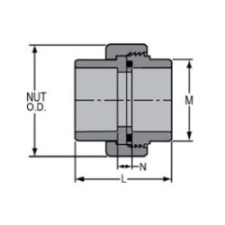 1/4" PVC 80 SOC UNION         