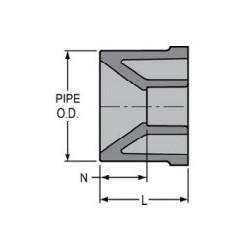 3/4 X 1/2 CPVC SOC BUSH       