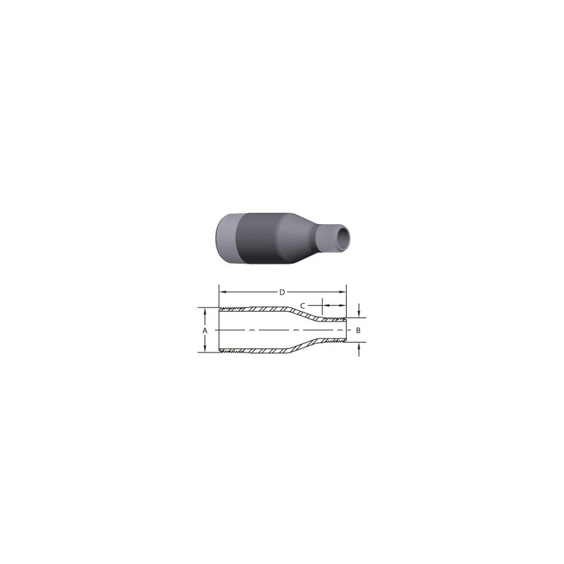 2 X 3/4 S80 304SS SWAGE PBE   