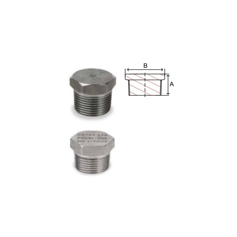 1 1/4 FS 3000 THRD HEX PLUG IM