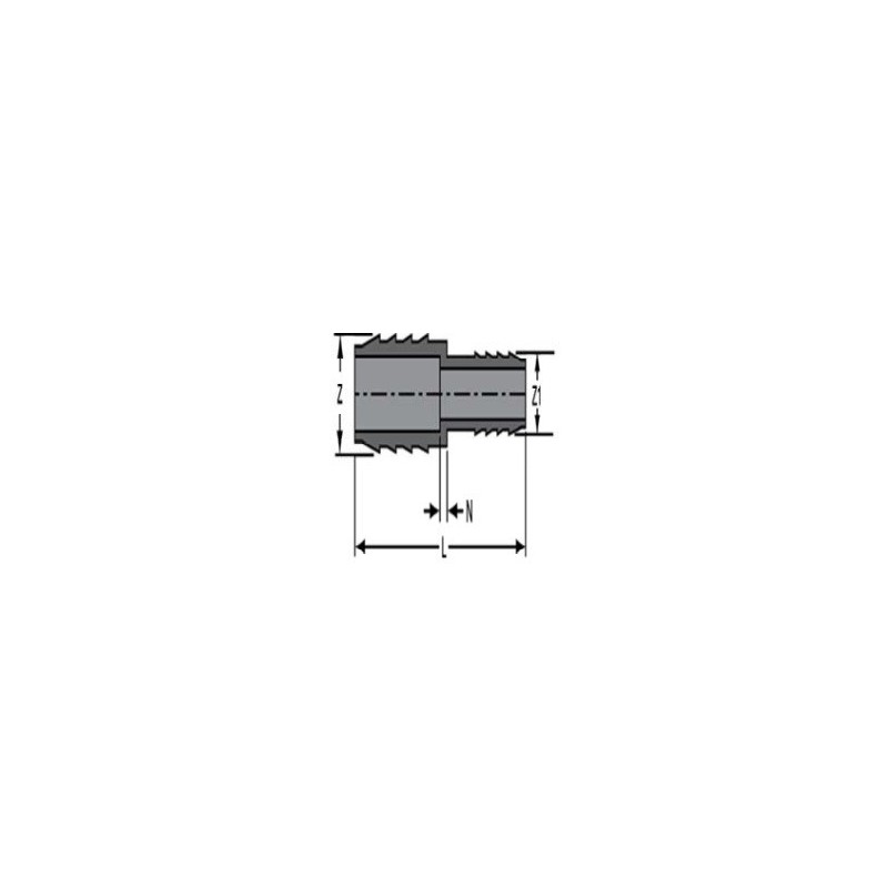 2 X 1 INSERT PVC RDCR CPLG    