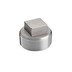 1/8" 150# 304 SS SQ HD PLUG   