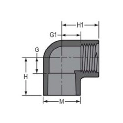 3/4" #407-007G PVC GRAY SXT 90