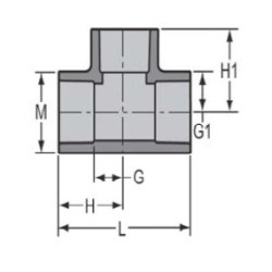 2" PVC 80 SOC TEE             